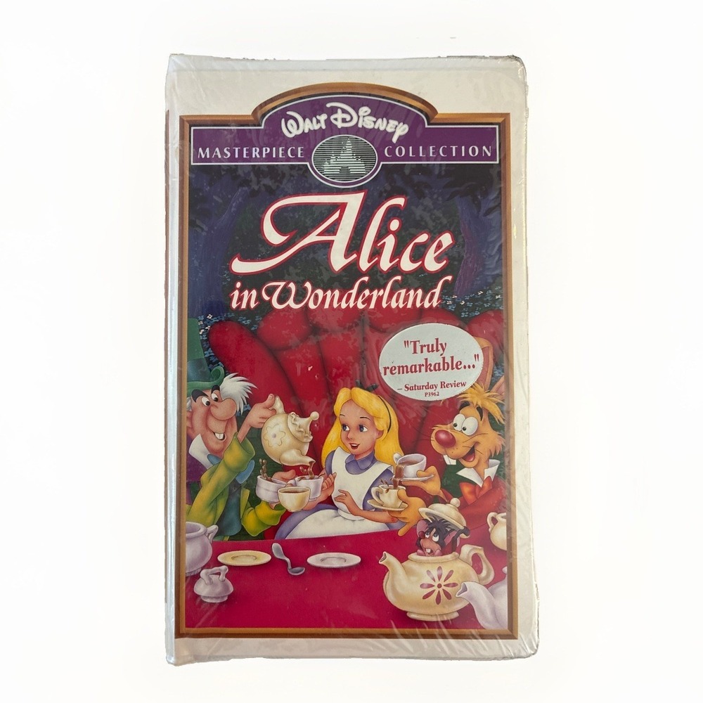NEW Sealed Disney's Alice in Wonderland VHS Masterpiece Collection